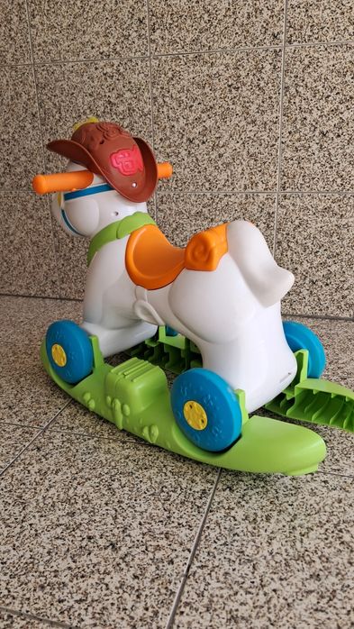 Cavalo cowboy chicco de balanço ou rodinhas