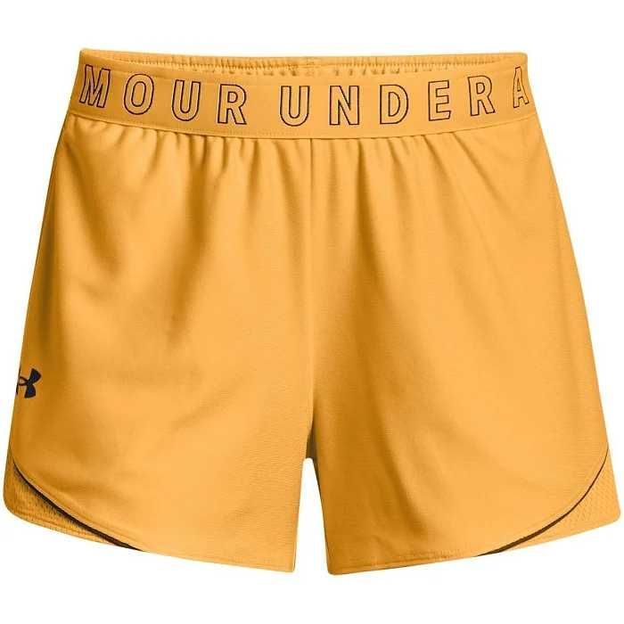 Yellow under cheap armour shorts