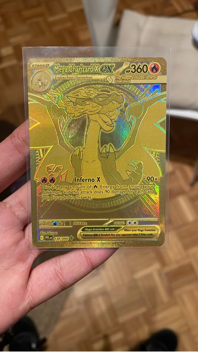 Carta pokemon Mega Charizard X Ex #130 Pokemon Phantasmal Flames