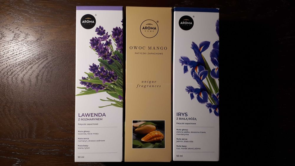 Patyczki zapachowe 50 ml x 6, różne, AROMA HOME