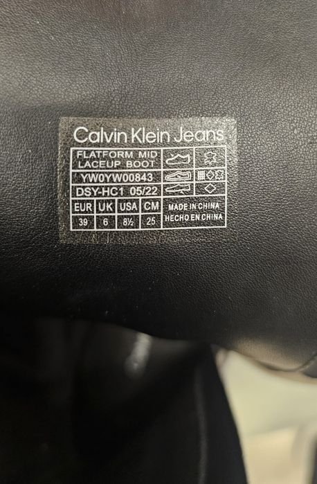 Botki Calvin Klein nowe 39
