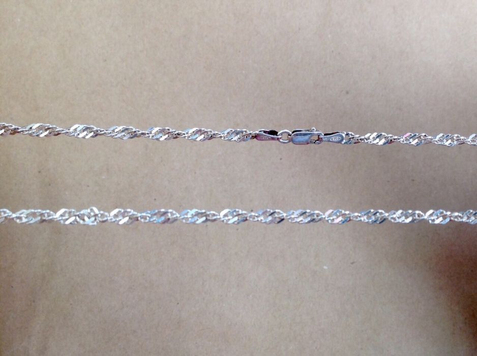 Срібні прикраси Підвіска сердечка / Срібна цепочка ланцюжок 45 см