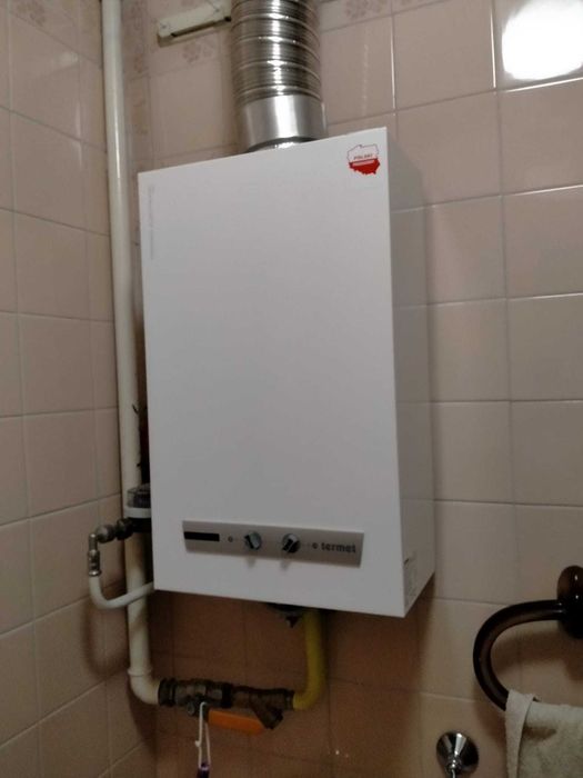 Piecyk gazowy Termet GE-19-02 Termaq Electronic ECO + Rura stalowa