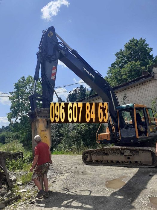 послуги оренда гусеничного екскаватора міні екскаватора гідромолота