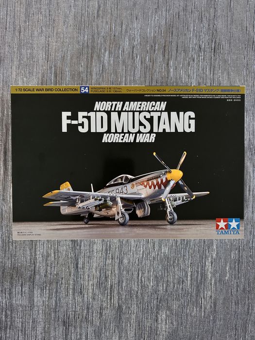 Samolot North American F-51D Mustang model do sklejenia Tamiya 60754