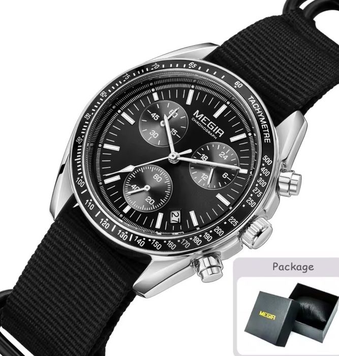 ‼️ АКЦІЙНА ЦІНА ‼️Часы MEGIR MoonSwatch Omega Speedmaster годинник
