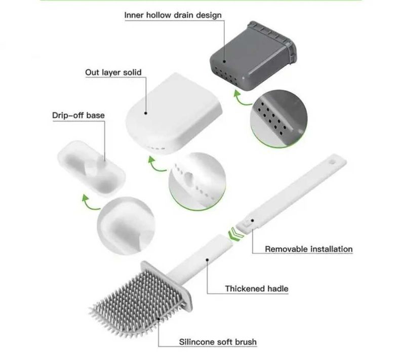 Ершик, щетка для унитаза силиконовая