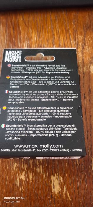 Odstraszacz Max&Molly Soundshield Mini Black (na kleszcze i pchły)
