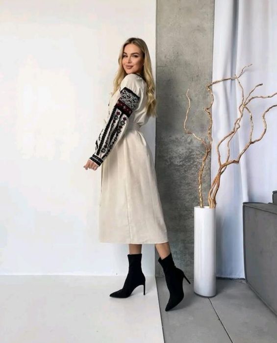 Натуральне плаття - вишиванка S, M, L