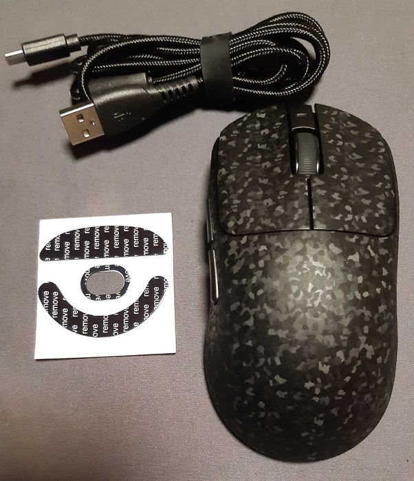 Беспроводная Игровая Мышь Ajazz AJ199 Carbon Fiber Wireless/Bluetooth/USB Black (AJ199-B)