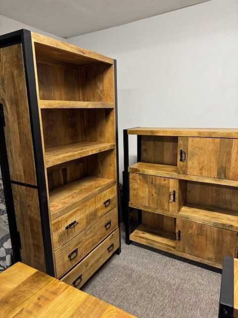 Buffet Kredens drewniany mango styl LOFT seria Britt Nowy F-vat