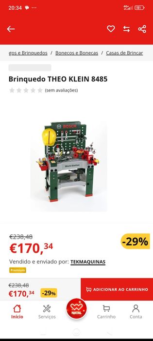 Bancada de trabalho Bosch de brincar