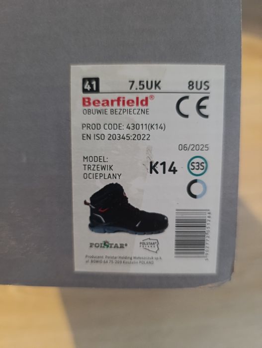 Buty robocze Bearfield K14 rozmiar 41