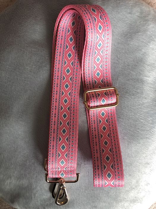 Pasek do torby torebki Design/Boho/Etno, Jasny Róż/Light Pink