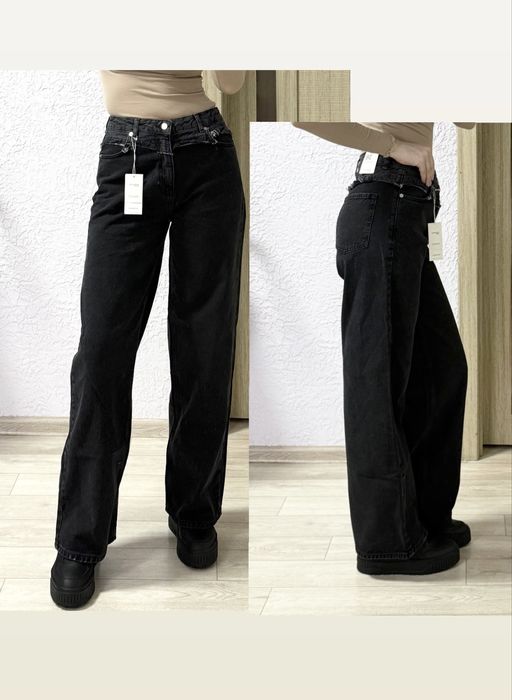 Джинси джинсы reserved 36,38,40,42  S M L XL wide leg straigt