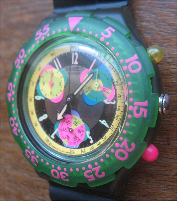 Relógio Vintage Swatch AquaChrono Cool Water - SBM1 0 2 (1 9 9 4)