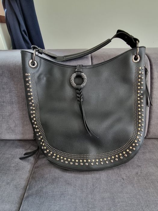 Torebka czarna z dżetami