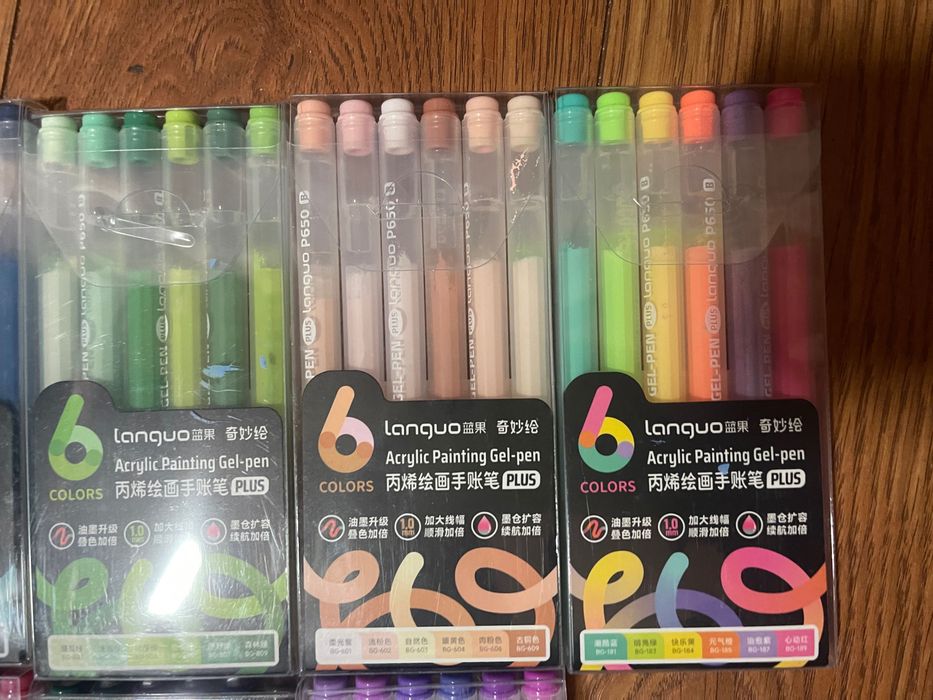 Акрилові ручки Languo plus 90 шт