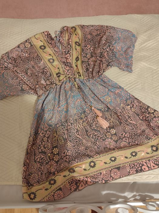 Sukienka narzutka na strój kąpielowy pareo letnia