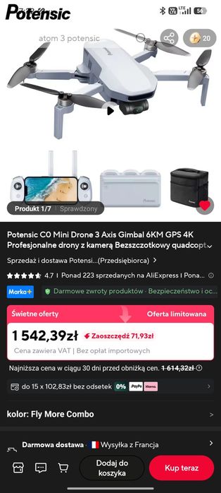 mini dron Potensic ATOM