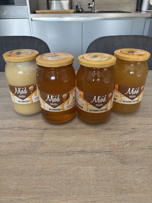 Miody Pszczele 1,25kg z Rodzinnej Pasieki