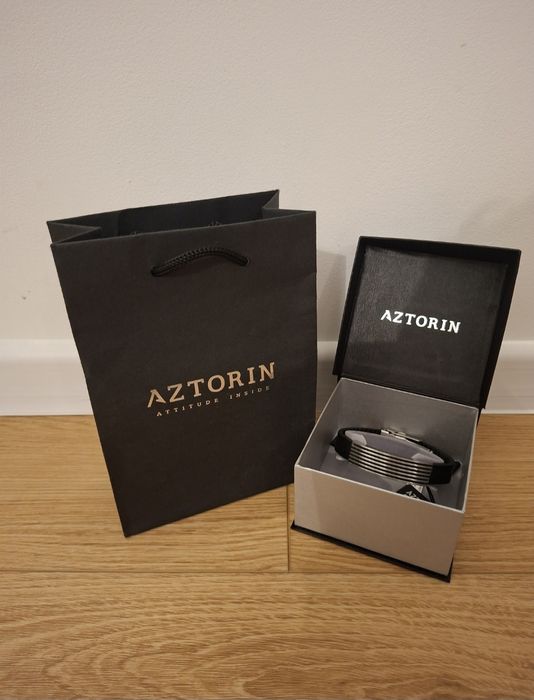 Aztorin - branzoletka męska ze stali nierdzewnej / szlachetnej
