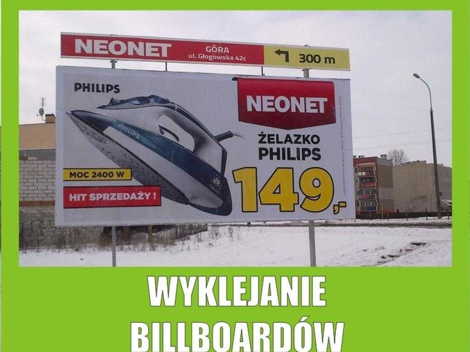 Profesjonalne Wyklejanie Billboardów, Oklejanie Bilbordów, Druk