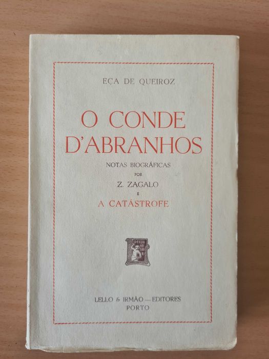 Livro "O Conde d'Abranhos" de Eça de Queirós