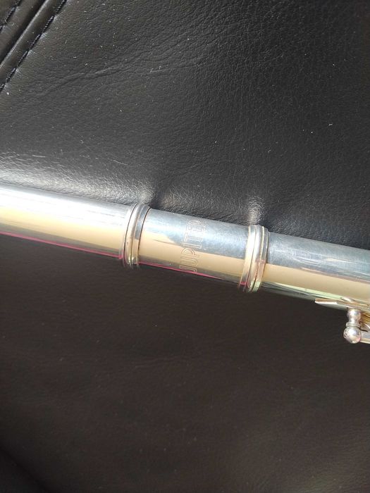Flauta transversal Jupiter, banho de prata. Ano 1986. Pronta a tocar