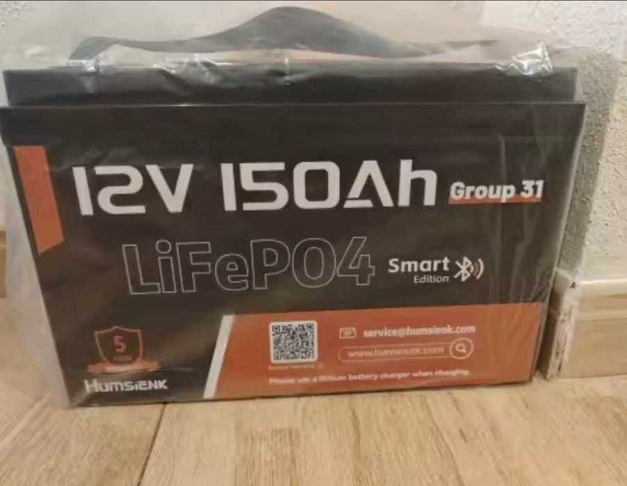 Bateria LiFePO4 Smart 12V 150Ah com BMS 110A – Nova na caixa