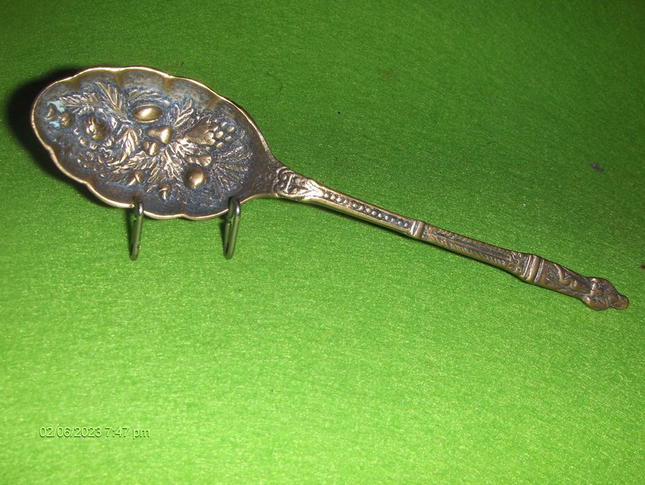 Colher Salada Metal  Antiga