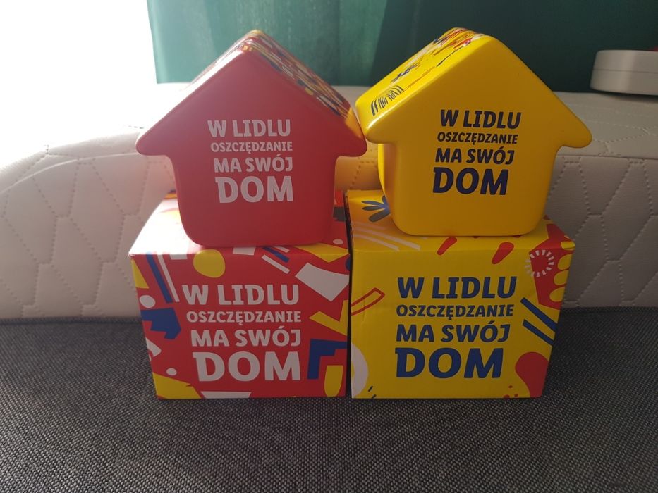 Witam Posiadam na sprzedaż 2 Nowe skarbonki z Lidla