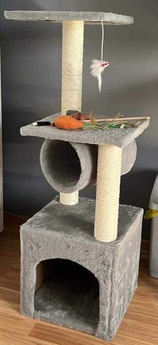 Drapak legowisko słupek do drapania, wieża dla kota 90 cm