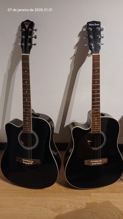 Guitarra eletrônica acústica sem nenhum defeito sempre bem cuidado ...