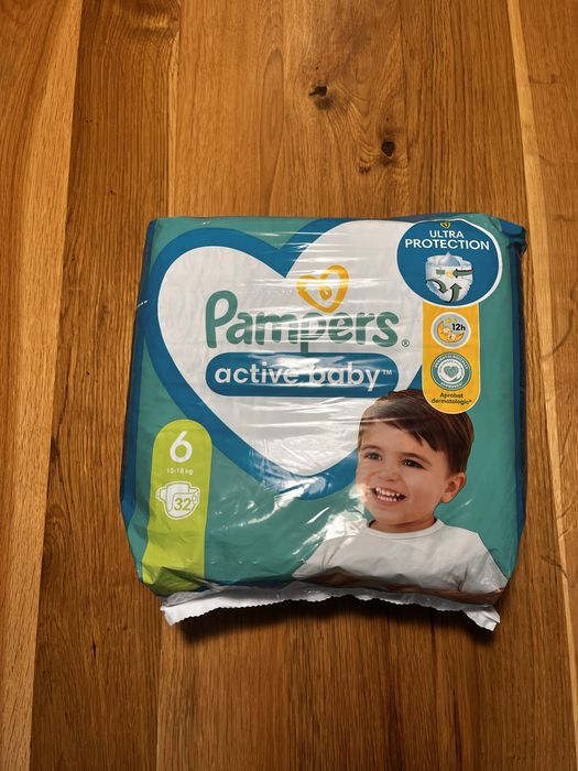 PAMPERS active baby 6 pieluszki 32 sztuki