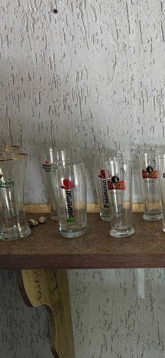 Продам бокали для пива емкостью 05, 033 куб. См. Новые разние.