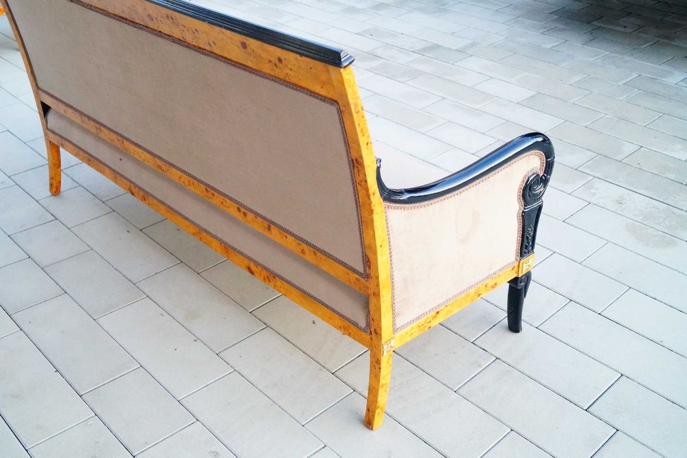 Kanapa SOFA EMPIRE ładny model biuro salon okucia mosiężne