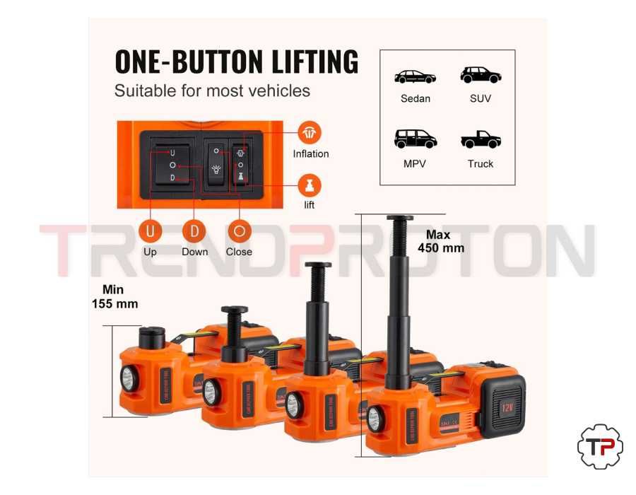 Macaco Hidráulico Elétrico 5Ton