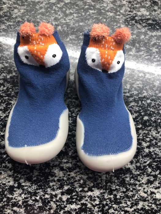 Meias com silicone para bebe com mais de um ano