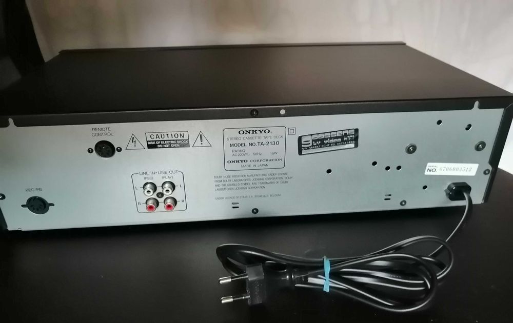 Onkyo, leitor e gravador de K7