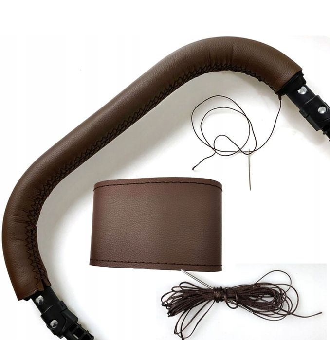 Новая перетяжка чехол на ручку коляски бампер обшивка накладка