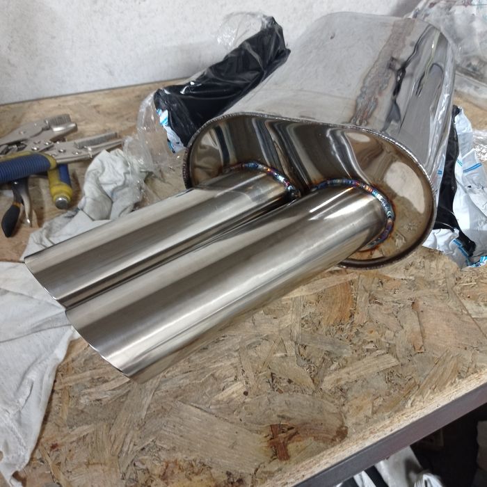 Глушитель BMW VeRSon exhaust прямоток банка e30 , e46, e38, e39,e60