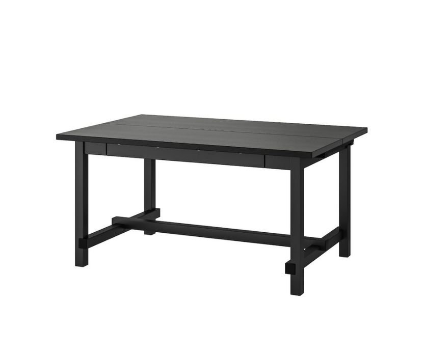 Mesa Ikes com 4 Cadeiras Preto Nordviken