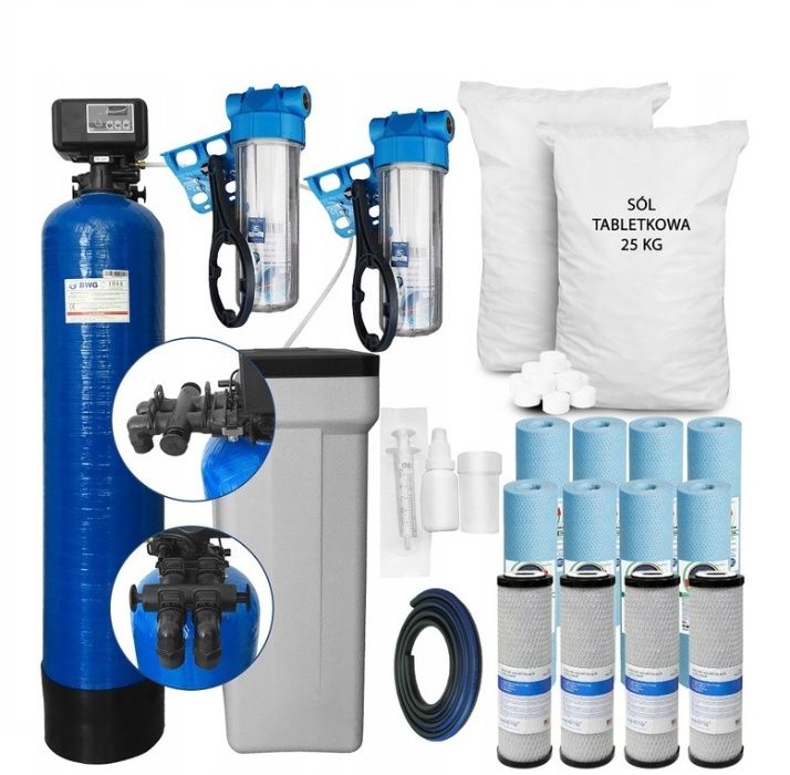 Zmiękczacz wody HYDRECO 40 monosferyk + filtry + sól