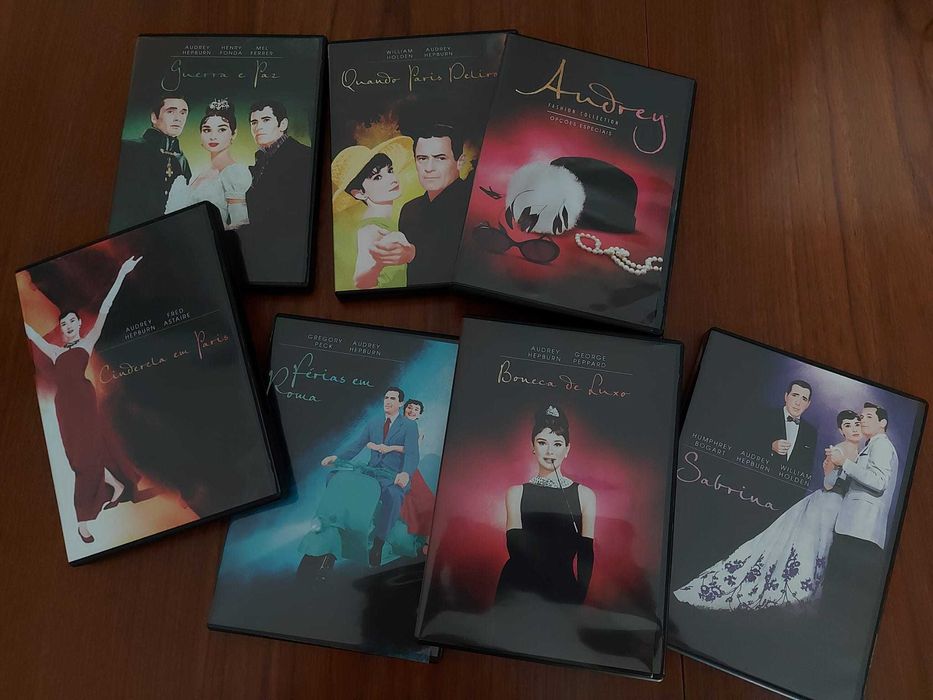 **7 DVD zona 2*Audrey Hepburn*Fashion Collection**