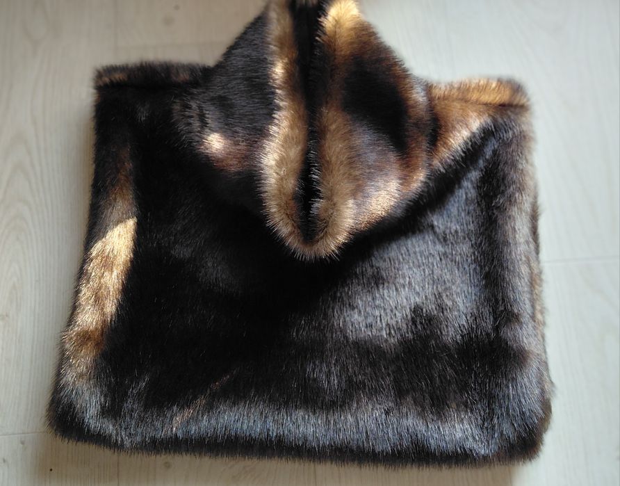 Манішка  коричнева довговорсова еко-норка