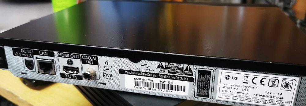 Blu Ray Marca LG