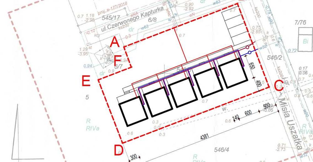 Działka z domkami nad morzem