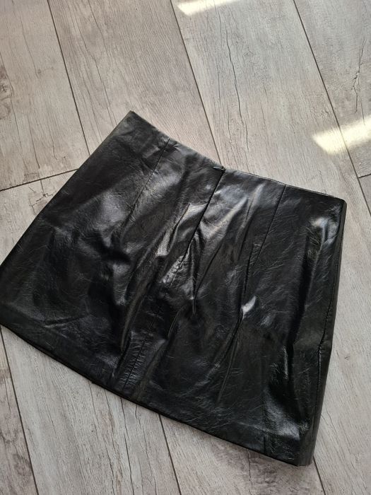 Spódnica skórzana imitacja skóry M stradivarius