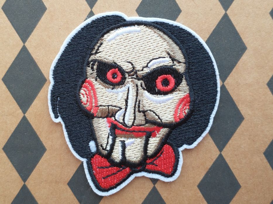 naszywka Saw Piła Jigsaw horror naprasowanka halloween
